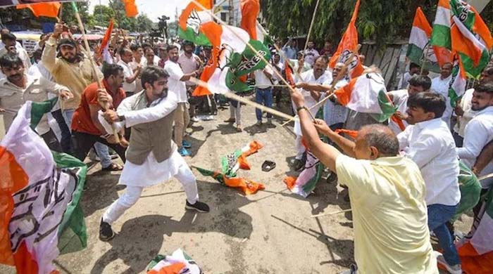 কংগ্রেস-বিজেপি সংঘর্ষ