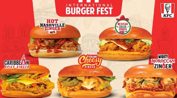 কেএফসি বার্গার ফেস্ট: পাঁচ দেশের আন্তর্জাতিক ফ্লেভারে নতুন স্বাদ উপভোগ করুন